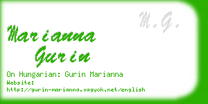 marianna gurin business card